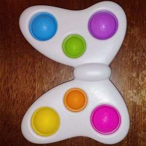 Fidget pop it - bright butterfly with bows